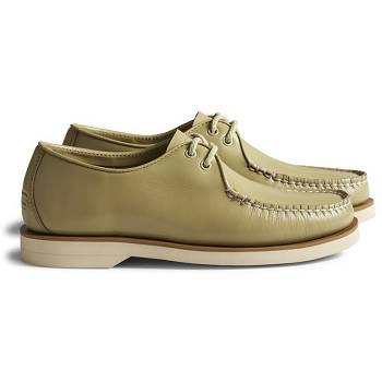 Sperry Unisex Cloud Captain's Olivovo Zelene - Panske Oxford Topanky